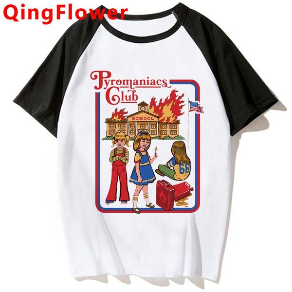 

men's t-shirts satan funny cartoon graphic summer t shirt men alien anime streetwear tshirt satanist satanism 90s t-shirt grunge tees m, White;black