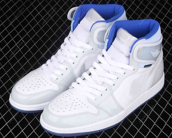 

shoes og white blue 1s jumpman 1 sports sneaker
