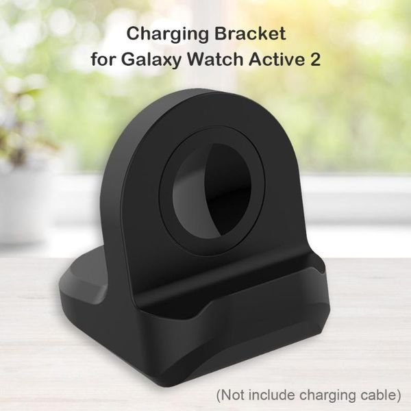 

silicone smart watch charger holder stand with a non-slip base charging for galaxy active 2 cell phone mounts & holders