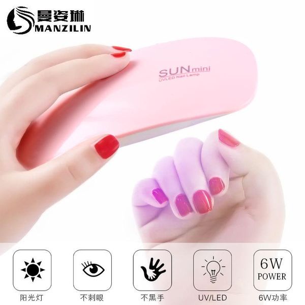 

nail art equipment portable mini led uv lamp dryer, Silver