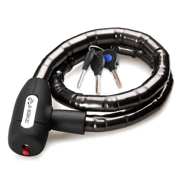 

bike locks inbike bicycle lock with keys anti theft waterproof security cable for motorcycle mtb outdoor cycling accessories