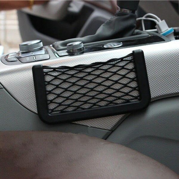 

car organizer phone wallet holder storage net plastic 100% brand 15*8 cm 4pcs pocket mobile