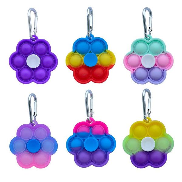 

fidget spinners novelty toys bubble push simple fingertip gyroscope dimple decompression palm spinner popper finger keyring toys for kids