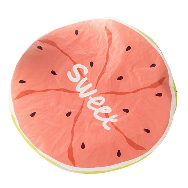 

shower caps 1pc elastic cap waterproof bath hat fruit pattern cleaning salon hair cover resuable