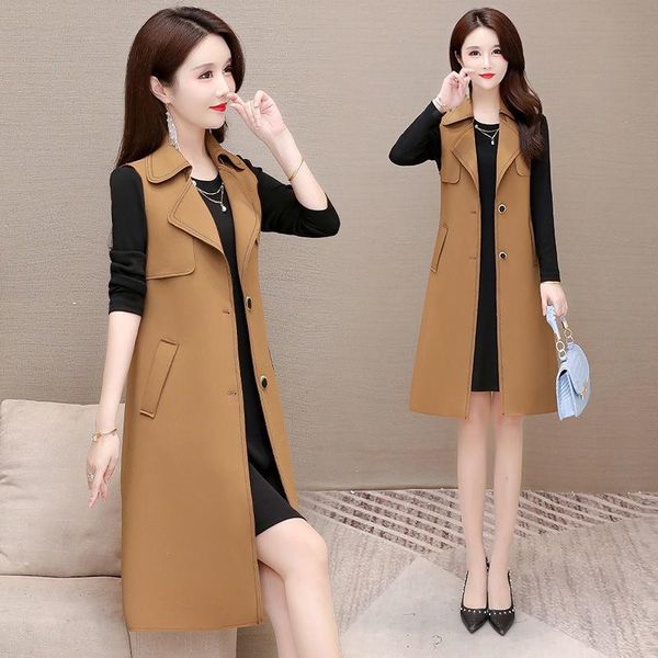 

women's vests plus size 4xl spring autumn korean sleeveless casual vest jacket coat women waistcoat female loose double breasted outwea, Black;white