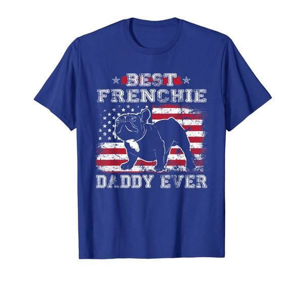 

mens frenchie daddy t shirt cute french bulldog fathers gift, White;black