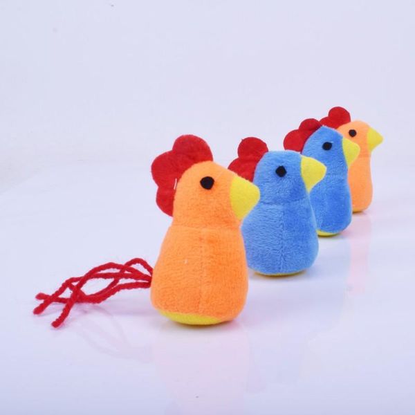 

cat toys pet plush interactive toy cute small chicken doll for cats soft kitten