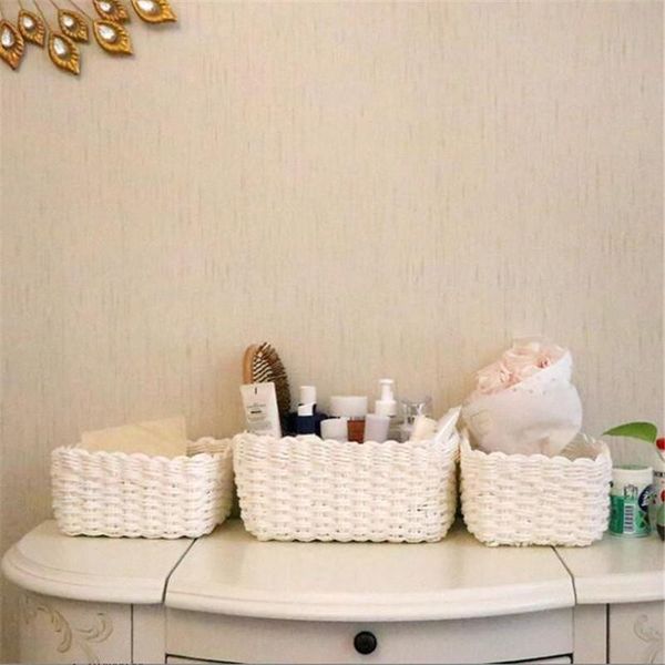 

storage baskets make up 3pcs/set bathroom washing supplies organizer desk cosmetics container