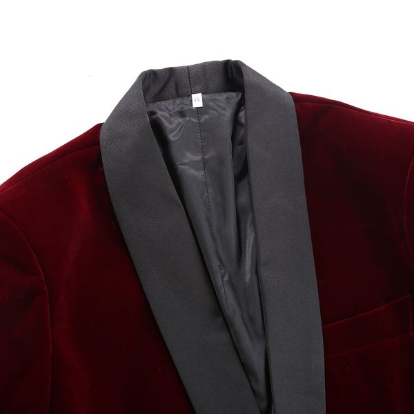 

men's suits & blazers pijtrl men's corduroy jacket for winter, red wine, leisure wear, wedding, groom, singer, slim fit qflz, White;black