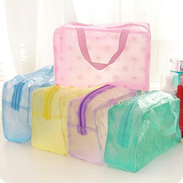 

storage bags 1pc waterproof pvc bag women transparent organizer for makeup toiletries cosmetic pouch outdoor travel bathroom