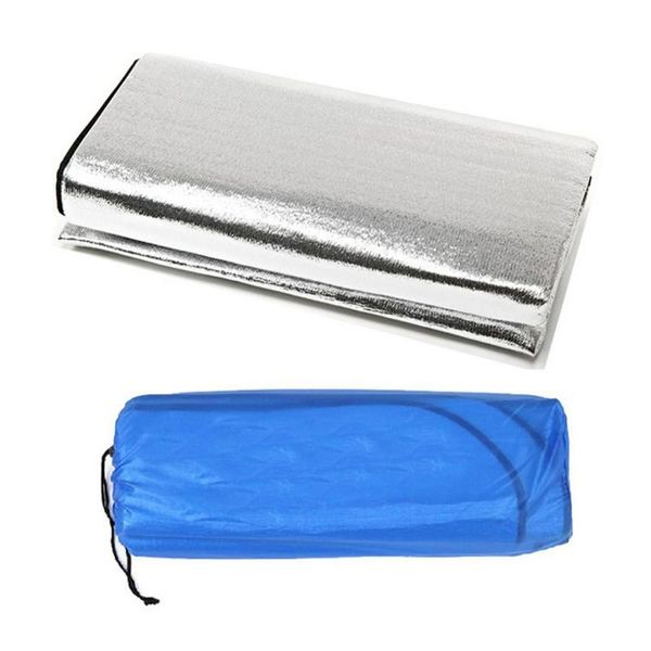 

double sided foldable waterproof aluminum foil mat portable outdoor travel beach sleeping mattress for camping hiking pads
