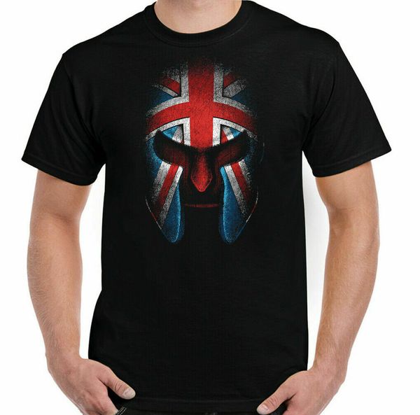 

fitness spartan helmet union jack flag training st georges day mma, White;black