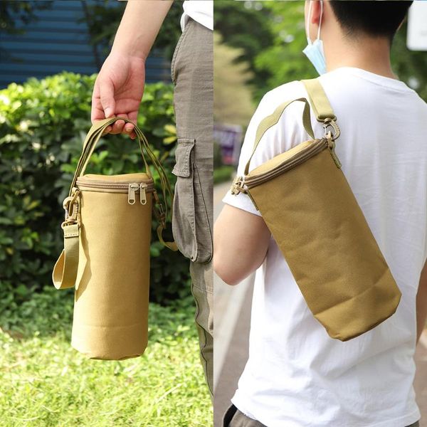 

outdoor bags gas tanks storage bag protable lamp canister camping hiking flat tank light round chain handle protect