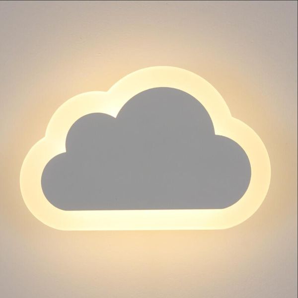 

wall lamps 110-240v modern led lights living room bedroom decor clouds acrylic & aluminum minimalist lamp