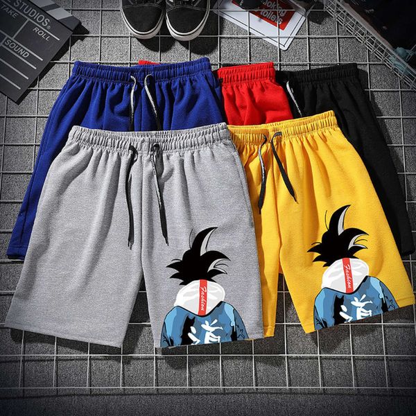

men's pants summer sports and leisure personalized printed shorts qwaa, Black