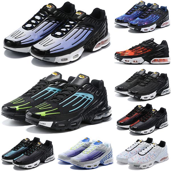 

plus 3 classic running shoes original man woman triple white black red iridescent laser blue sky og bred hyper orange spider purple cool usa
