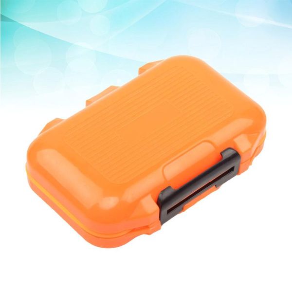 

fishing tackle box waterproof double side bait lure hooks storage boxes carp accessories size (orange)