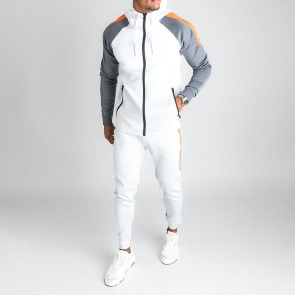 Спортивный костюм, комплект из 2 предметов, спортивный костюм для бега, мужская спортивная одежда, спортивный костюм с длинным рукавом, осенняя тренировка 2021