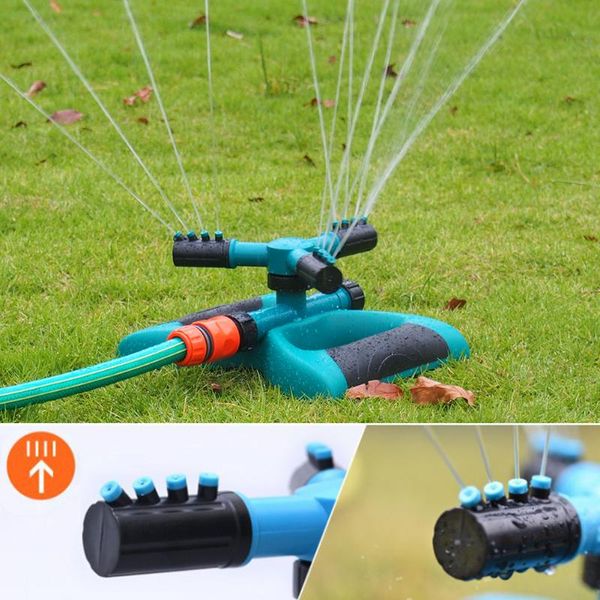 

tandem trigeminal 360Â° rotating sprinkler automatic nursery irrigation garden watering lawn spray gun used agricultural equipments