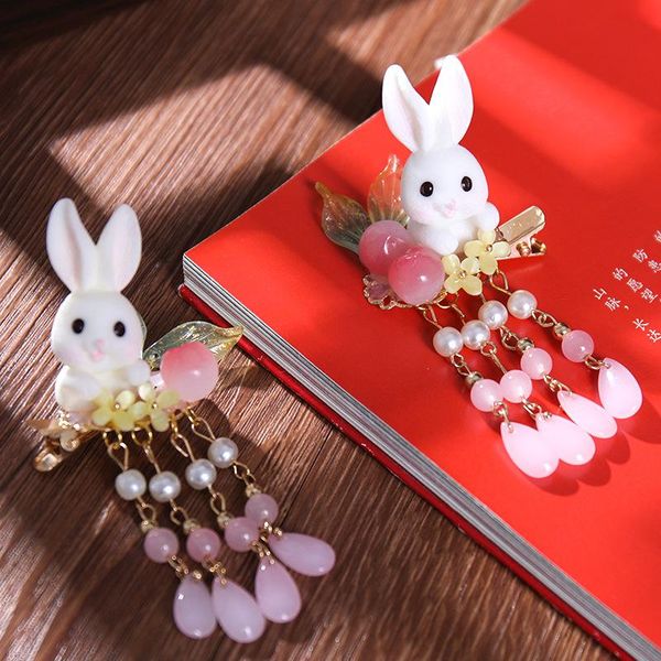 

hair clips & barrettes handmade accessories eating peach decoration tassel band for women party nov99, Golden;silver