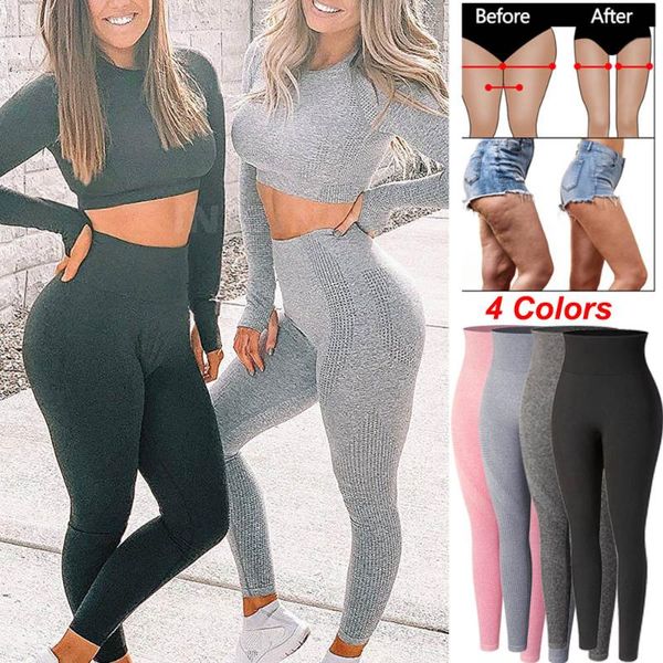 

high waist push up seamless sport legging women yoga pants super stretchy gym workout tights leggings running outfits, White;red