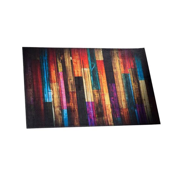 

pattern bathmat non-slip bath floor mat rugs bathroom kitchen water-absorbing carpet - 40x60cm (colorful wood) mats