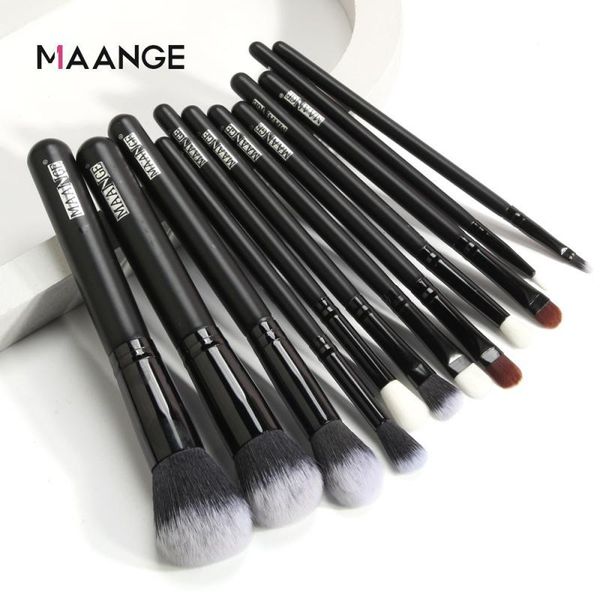 

12pcs/set nyon wool makeup brush efficient powder grab eye shadow eyelash lady facial tools brushes