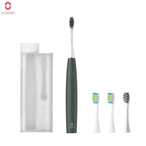 Oclean Air 2 Sonic Mute Electric Toothbrush Travel Terno IPX7 À Prova D 'Água Rápido Carregamento 3 Escova Modo Quiet Sonic Smart Toothbrush para Adulto - Branco