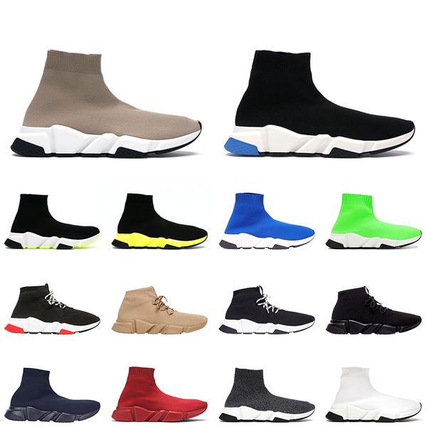 Balenciaga classique chaussette chaussures hommes femmes casual sneaker beige à lacets noir blanc nior mens designer vitesse formateur jogging marche