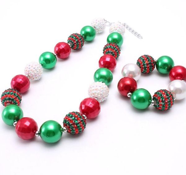 Baby Beads Bubblegum Ожерелье Ювелирные Изделия Дети Красочные Жемчужные Бусины Ожерелье + Браслеты Девочки Партия Аксессуары Ювелирных Изделий Более 60 Стиль C