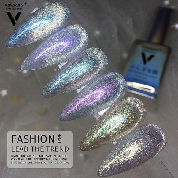 

nail gel 6 colors polish smoothie wide cat's eye soaked art aurora spar shine glamorous, Red;pink