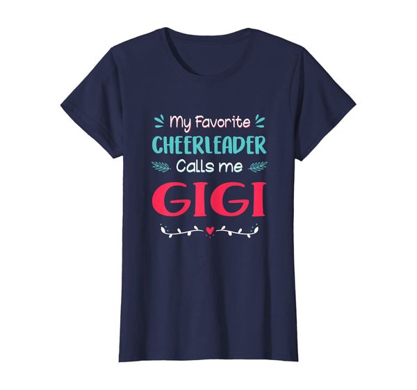 

Womens My Favorite Cheerleader Calls Me Gigi Cheerleading T-Shirt, Mainly pictures