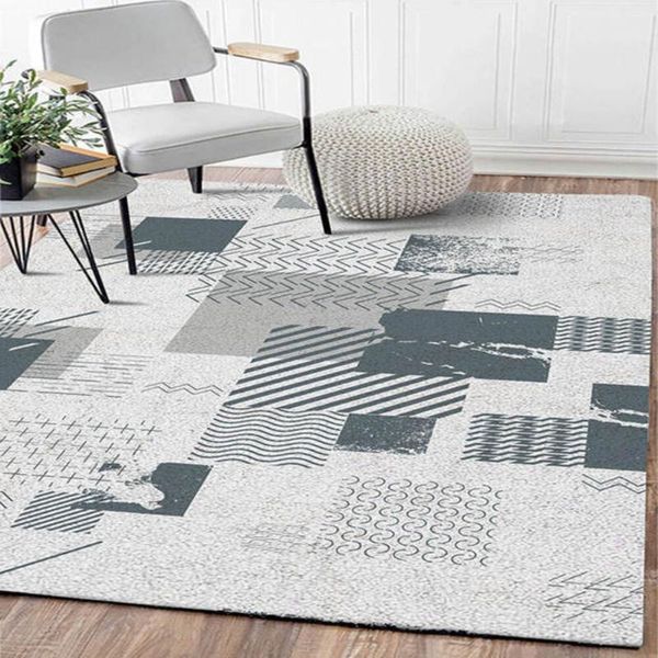 

carpets fashion modern geometric abstraction color abstract antiskid waterproof bedside carpet decor rug bedroom living room door mat