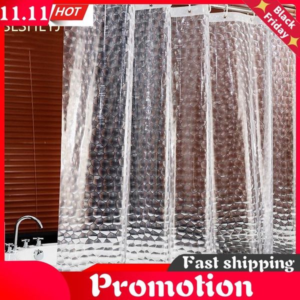 

brand waterproof shower curtain 12 hooks for the bathroom bath bathing sheer home decoration curtains