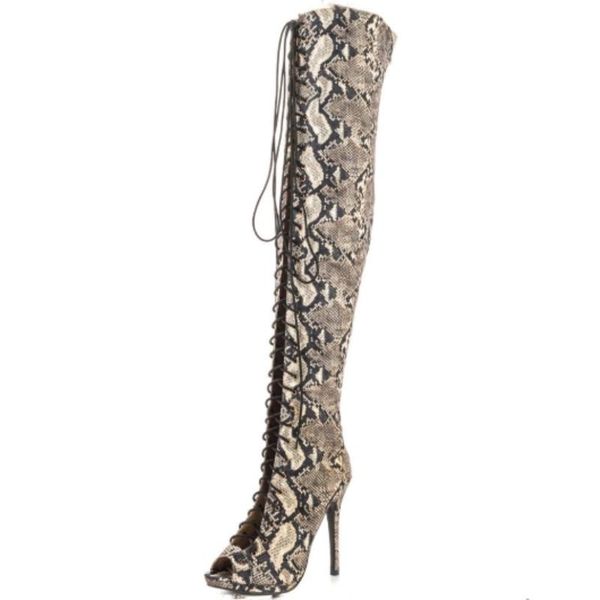 

boots shofoo shoes,beautiful fashionable women's shoes, leather, about 11 cm high-heeled boots, over-knee boots. size: 34-45, Black