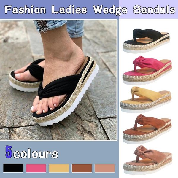 

sandals 2021 women platform slip-on flat beach open toe r slipper indoor outdoor flip-flops shoes mujer verano, Black