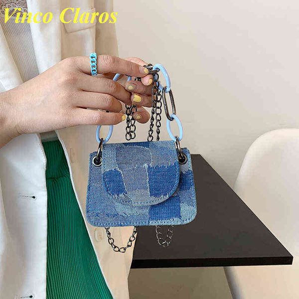 

shopping bags mini denim purses and handbags luxury designer brand chain crossbody women fashion sac a main bolsas mujer cute side220307