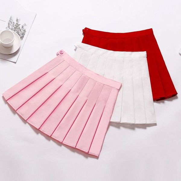 

skirts nicemix kawaii pleated skirt women sweet lolita high waist girls harajuku mini lady summer slim short school uniform, Black