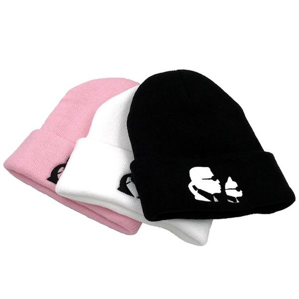 

beanies autumn winter hats for men knitted beanie hat embroidered hip hop solid black hedging bonnet cap women ski warm casual gorro