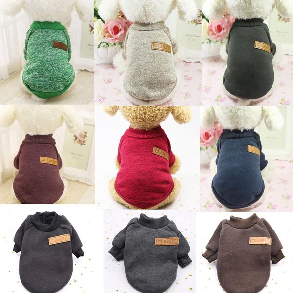 

dog apparel classic warm clothes for small dogs soft pet cat sweater outfit jacket winter puppy coat clothing chihuahua yorkies costumes