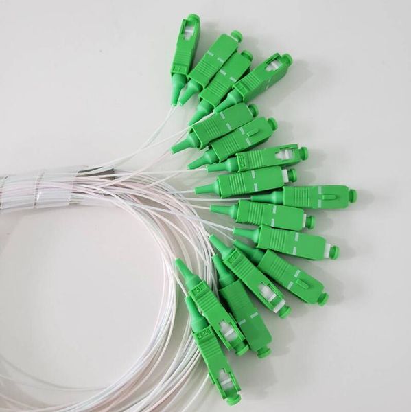 

fiber optic equipment 20pcs/lot 1x16 plc sc/apc sm 0.9mm 1m ftth splitter sc apc