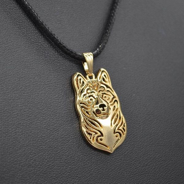 

pendant necklaces 2021 lovers' jewelry rope chain alloy pet dog women metal akita drop, Silver