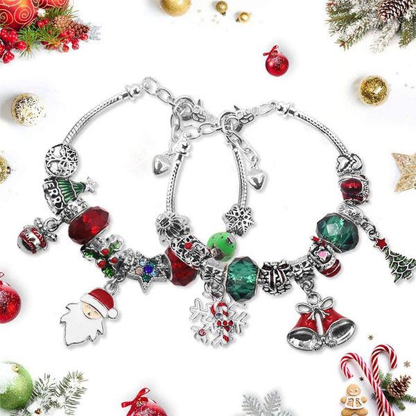 Weihnachten DIY Armband Perlen Set High-End exquisite Legierung Schmuck süße Glocke Dekorationen