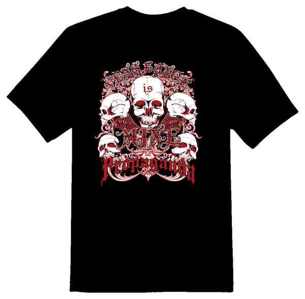

vengeance is mine black or white tee shirt, White;black