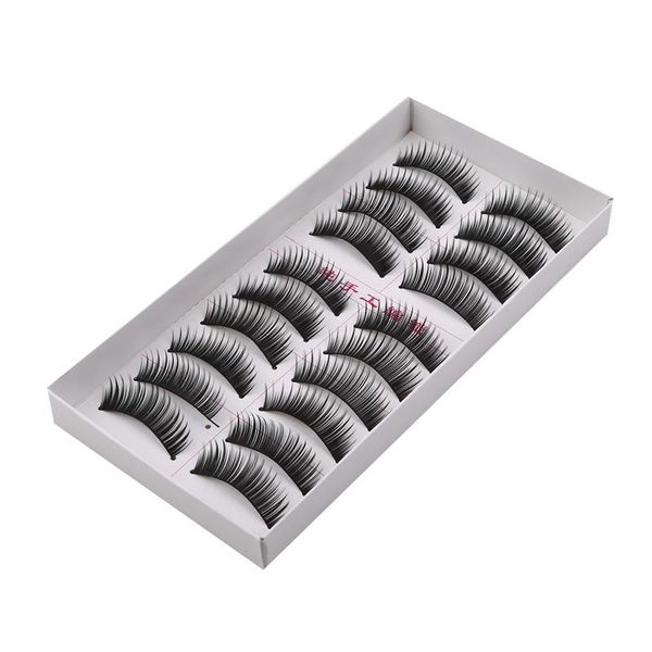 

false eyelashes 10 pairs extension beauty makeup tools lashes women soft natural long cross fake eye handmade thick