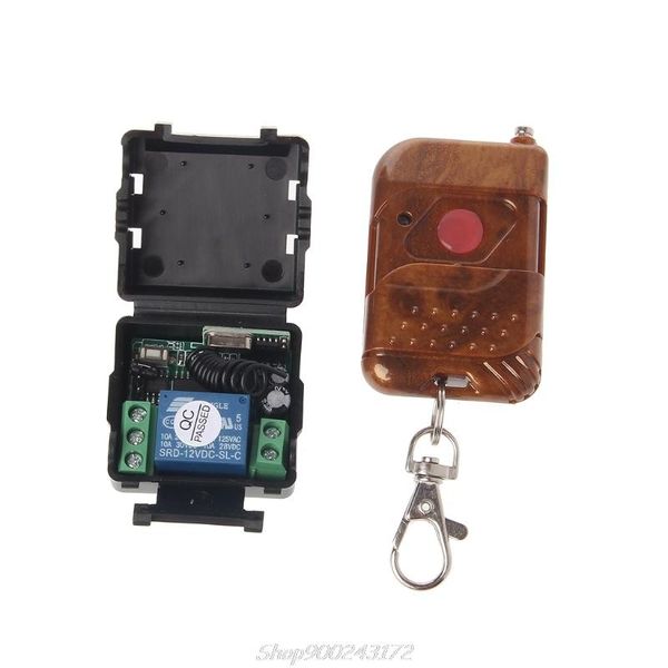

12v 10a relay 1ch wireless rf remote control switch transmitter + receiver 315mhz/433mhz jy30 20 dropship controlers