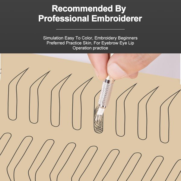 

eyebrow practice skin tattooing permanent makeup silicone double side microblading no ink practice skinscouts