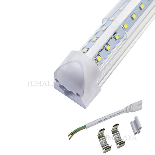 

bulbs toika 15pcs v-shape 1200mm 4ft 40w 50wled tubes t8 integrated led double sides smd2835 ac 85-265v