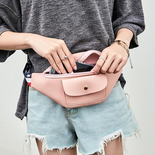 

women's bag korean version of shoulder chest casual messenger fashion pockets waist bags