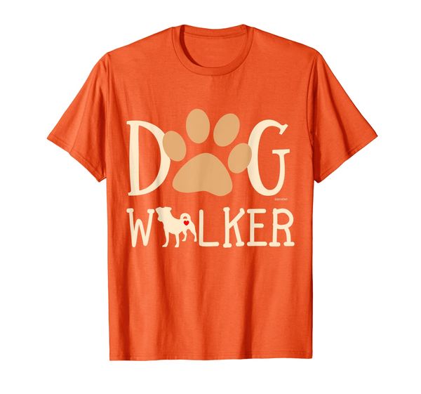 

dog walker dog and paw print t-shirt, White;black